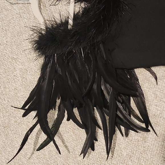 Fashion nova maxi dress with feathers - Picture 12 of 16